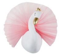 Kids Wall Decor Swan ODETTA Cotton 32 cm White