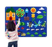 Kids Wall Felt Board - Felt 105x75cm | Interactive Sensory Kit, Sensory Wall Panel For Kids | Classroom Early Learning Home Play Activities For Children