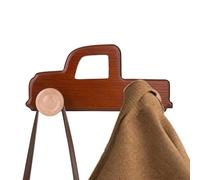 Kids Wall Hooks,Wooden Car-Shaped Heavy Duty Hanger - Coat and Hat Hanger,for Room Nursery Bathroom Children Door Backpack Clothes Bath Bedroom Entryway Home