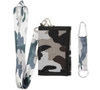 Kids Wallet with Lanyard for Boys Ages 4-12 Trifold Toddler Wallet Zippered Coin Pocket Card Holders for Children Birthday Gifts