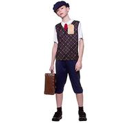 Kids Wartime Evacuee Boy Fancy Dress Costume - Large (8-10 Years)