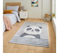 Kids Washable Panda Rug Multi-Coloured