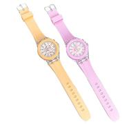 Kids Watch Analog - Glowing Learning Silicone Strap Wristwatch | Easy Read Cute Timepiece | Home School Travel Daily Training Accessory Youth Students Beginners