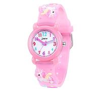 A ALPS Kids Watch, Girls Watch Waterproof 3D Cute Cartoon Toy Analogue Silicone Band Wristwatch Childrens Watches Gift for Girls Age 3-11 Years Old