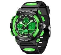Kids Watches for Boys Girls, Multi Function Waterproof Outdoor Sports Digital Learning Wrist Watch Birthday Gifts for Children Age 3+Yrs, Green(5-9 yrs), Digital