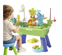 Kids Water Activity Table - 54x29x53cm, Interactive Splash Station, Creative Sensory Playset | Seaside Adventures Home Enjoyment Playroom Discovery Outdoor Exploration Birthday Surprises