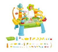 Kids Water Activity Table - Electric Summer Toy, 1-Pack Interactive Splashing Fountain Basin For Patios, Continuous Flow Wet Play Desk, Utilities, Backyard Amusements For Holidays And Beaches