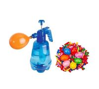 Kids Water Balloon Pressure Sprayer Set Includes 100Pcs For Outdoor Activities Practical Air Balloon Pumps Pressurized Water