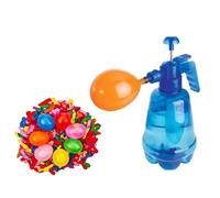 Kids Water Balloon Pressure Sprayer Set Includes 100Pcs For Outdoor Activities Practical Air Balloon Pumps Pressurized Water