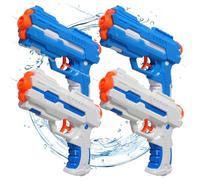 Kids Water Gun 4 Pack, 180ml Water Pistol for Summer Outdoor Play, 6m Range