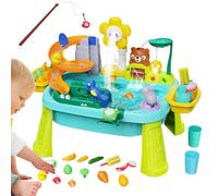 Kids Water Play Table - Sensory Toy, Pump-Equipped Station, Magnetic Interactive Beach Set | Yard Patio Backyard Exploration, Preschool Learning Activity, Indoor Outdoor Fun, Girls Boys
