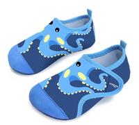 Kids Water Shoes Boys Toddles Baby Beach Shoes Swim Shoes Aqua Pool Swimming Socks Quick Dry Non-Slip for Children's Barefoot Shoes(Octopus Blue 22/23)