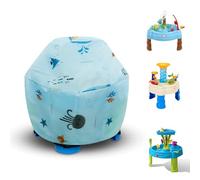 Kids Water Table Cover - Outdoor Kids Cover Fit Step2 Showers Splash Tower Water Table, Sand Water Table Cover, Round Cover for Little Tikes Water Table - Cover Only （Blue）
