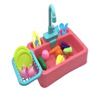 Kids Water Table, Pretend Play Working Sink, Interactive Educational Water Table, 35x28x25cm, Realistic Role-Playing Toy, Easy To Use, Perfect For Kids Ages 1-3, Indoor Outdoor Use