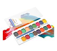 Kids Watercolor Set - Painting Kit, Bright Color Palette, Creative Art Supply | washablepigmentcreationbundle providing rich tones easy cleanup and safe use for children art classes craft pr