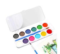 Kids Watercolor Set - Portable Paint Tray Design, Vibrant Pigment Collection, Art Supply| washablepigmentcreationbundle providing rich tones easy cleanup and safe use for children art classes craft pr