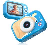 Kids Waterproof Camera, Camera for Kids, 48MP 1080P Sports Action Toy Underwater Camera for Pool, Birthday Gifts for Boys Girls Age 3-12(Blue)