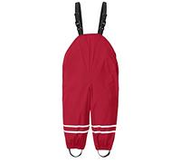 Kids Waterproof Dungarees Rain Trousers Kids with Adjustable Shoulder Straps Boys Girls Rain Pants Childrens Reflective Strip Overalls Rainwear Pink 4-6 Years Blue Pink Green Red 11-12 4-16 8-10