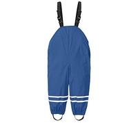 Kids' Waterproof Rain Overalls with Adjustable Suspenders Reflective Rain Pants for Toddlers 1-6 Years, Elastic Ankles & Side Snap Buttons, Outdoor Wet Weather Gear