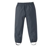 Kids Waterproof Rain Trousers Girl Lightweight Rain Trouser Boy Dirty Proof Mud Pants Overtrousers Breathable Rain Pant Toddler Baby Outdoor School Cycling Rainwear (Black, 1-2 Years)