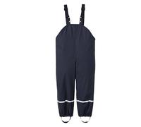 Kids Waterproof Rain Trousers Unisex Boys Girls Mud Dirty Proof Pants with Reflective Strip Outdoor Overtrousers Lightweight Thin School Play Cycling Rainwear for Age 1-10 Years Black Red 14 11-12 15