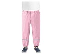 Kids Waterproof Trousers Boys and Girls Rainwear for Outdoor Play Mud Dirty Proof Trousers Casual Rain Pants for Kids Toddlers Fashion Unisex Waterproof Rain Over Trouser with Foot Rope