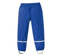 Kids Waterproof Trousers Boys Girls Solid Color Reflective Strips Rain Trousers Children Lined Mud Pants Dirty Proof Rain Pants Waterproof Outdoor Trousers Blue