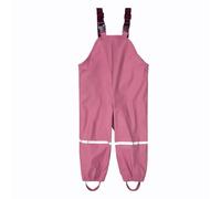 Kids Waterproof Trousers Waterproof Dungarees with Pocket Adjustable Straps Overalls Solid Color Rain Pants Outdoor Rainy Day Daily Essentials Casual Wear Children Kid Outwear Waterproof Trousers