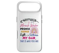 Kids Waymaker Miracle Worker Rainbow Boho Christian Case for iPhone Air
