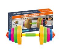 Kids Weight Lifting Set - 80.7x18x18cm Adjustable Barbell Toy, Body Training Equipment, Secure Playtime Fitness Exercise Playsets | Outdoor Strength Workout Toy for Children Active Play