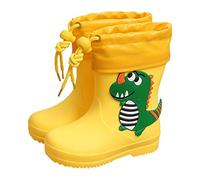 Kids Wellies 2025 Rubber Wellington Boots Easy-on Anti-Skid Waterproof Animal Cartoon Pattern Welly Motorbike Rain for Little Unisex Boys Girls