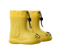 Kids Wellies Adjustable Non Slip Boys Girls Rain Boots Comfy Cute Cartoon Big Eyes Pattern Waterproof Lightweight Wellington Boots Toddler Welly Snow Boots Kids Unisex blue pink yellow sky blue