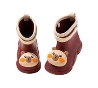 Kids Wellies Capybara Decoration Lightweight Non Slip Rain Boots 2-9 Years