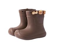 Kids Wellies Kids Boys Boots for School Outdoor Rainy Day Low Top Toddler Shoes Non Slip Comfortable Lightweight Durable All Season Footwear for Ages 2 9 Rain Boots Size 9 (Coffee, 16)
