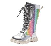 Kids Wellies Plain Wellington Boots Toddler/Little Kid/Big Kid Girls Unisex Rain Boot Roll Up Welly Ultra Light, Snow, Rainy