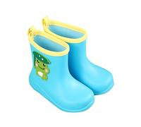 Kids Wellies Unisex Children Toddler Rain Boots Wellingtons Waterproof Animal Cartoon Pattern Welly Wellington for Little Boys Girls Blue