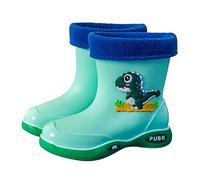 Kids Wellies Unisex Toddler Wellingtons Boots Short Rain Anti-Skid Waterproof Girls Boys Plain Boot Outdoor Playing for 1-10 Years
