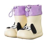 Kids Wellies Unisex Toddler Wellingtons Boots Waterproof Rain Rubber Shoes Outdoors Outdoor Playing Boot for Infants Adventures White