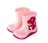 Kids Wellies Waterproof Wellington Boots, Toddler Boys Girls Soft Lined Rain Boots Cute Dinosaur Non Slip Sole Winter Shoes School Outdoor Footwear Size UK 7.5