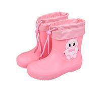 Kids Wellington Boots with Cute Animal Cartoon Patterns Lightweight Waterproof Wellies All-Day Wear Featuring Gripped Base Welly Boot for Secure Outdoor Use Age 1-11 Pink