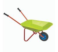 Kids Wheelbarrow - Childrens Colourful Metal & Plastic Barrow Gardening Tool, Novelty Outdoor Educational Toy - H47 X W75 X D36Cm