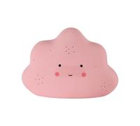 Kids White Ceramic Cloud Night Light Pink