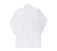 Kids White Lab Coat - Lightweight Cotton Scientist Costume for Boys and Girls, Role Play, School Projects, Halloween Dress up, Button-Down Design with 3 Pockets (Middle Size)