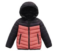 Kids Winter Fleece Coat Thick Puffer Winters Jackets Teens Packable Hoody Padded Coats Solid Color Thermal Snow Outwear Windproof Outdoor Softshell Down Jacket Age 8-17 Years