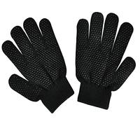 Kid's Winter Magic Gloves with Gripper Palm Children Stretchy Warm Magic Thermal Gloves Boys or Girls Knit Gloves Black (Pack of 1, Black)