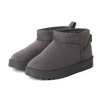 Kids’ Winter Snow Boots - Warm Plush Lined Ankle Boots with Non-Slip Sole, Cosy Suede Mini Boots for Boys and Girls (L.GREY MICRO, Little Kid, 11, Numeric, UK Footwear Size System, Medium)