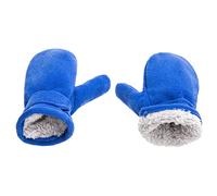 Kids Winter Thermal Gloves Toddler Polar Fleece Thick Warm Mittens Soft Cotton Wool Lined Gloves Windproof Snow Ski Gloves with Adjustable Wrist Strap for Boys Girls Outdoor Activities Age 4-7