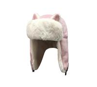 Kids Winter Trapper Hat Thermal Bomber Russian Hat with Ear Flaps Toddler Windproof Trooper Hat Children Warm Ski Hat Faux Fur Aviator Cap for Boys Girls Skiing Snowboarding Hiking Cycling Aged 3-9Y