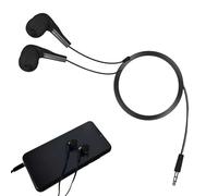 Kids Wired Headphones in Ear Earbuds, 3.5mm Jack -Free Cable Comfortable Fit, Physical Noise Cancellation for School Use Computer Headphones Durable Sound Quality Student Earbuds