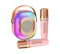 Kids Wireless Karaoke Machine - Portable Kids Karaoke Machine with 2 Microphones,Funny Singing Machine Household Karaoke Speaker Heavy Bass for Classroom, Bedroom